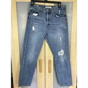 Womens Levi's Wedgie Premium Jeans Size 29 Button Fly Tapered Leg High Rise